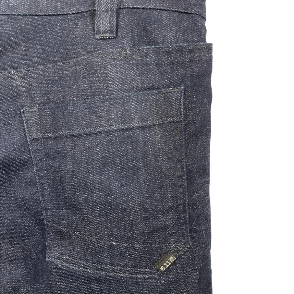 5.11 Tactical Defender Straight Fit Jeans in Dark Wash Indigo Size 33/34 - Picture 8 of 10
